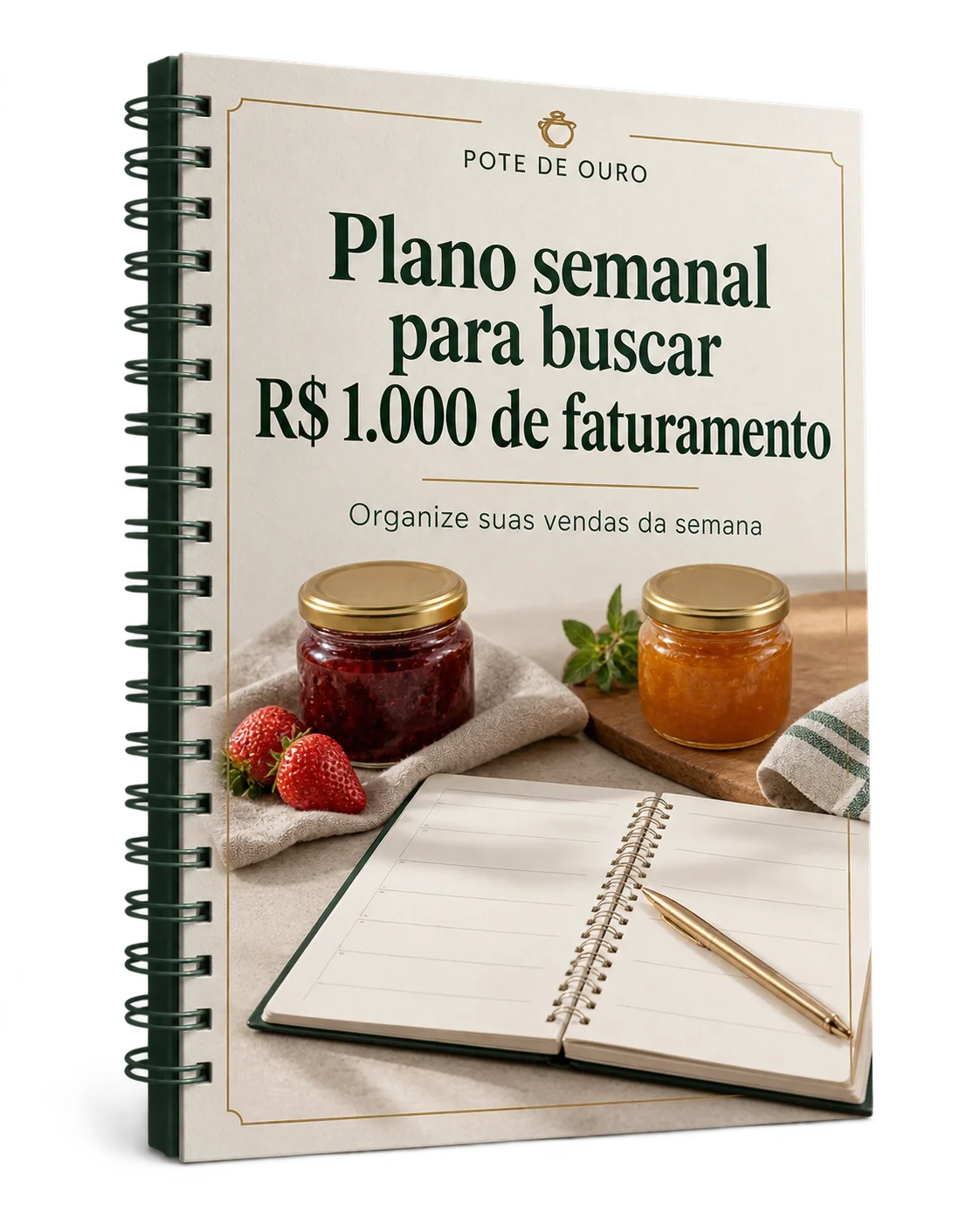 Capa do Planner Semanal Pote de Ouro